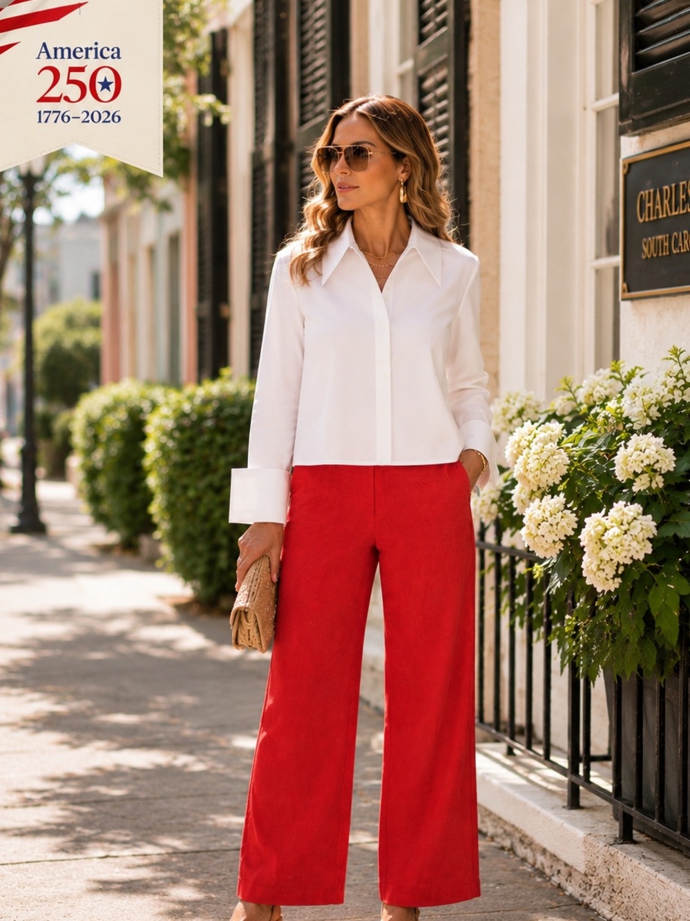 Acua Linen Blend 8”Rise Wide Leg Pants Red Adjustable Waist Resort Chic Size L - Picture 5 of 11